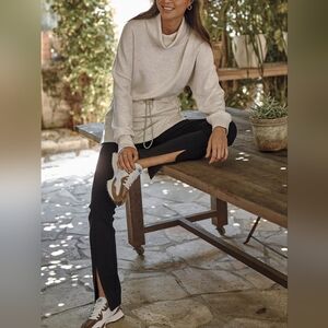 NWT Sanctuary Front-Slit Pintuck High-Rise Leggings